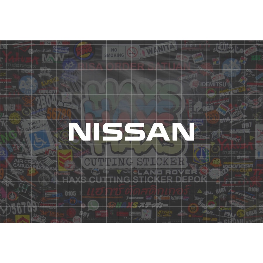 Cutting Sticker Nissan Ukuran 10 Cm Untuk Motor Mobil