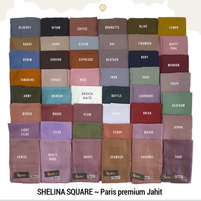 Grosir segi 4 paris premium tepi jahit (Shelina Square)