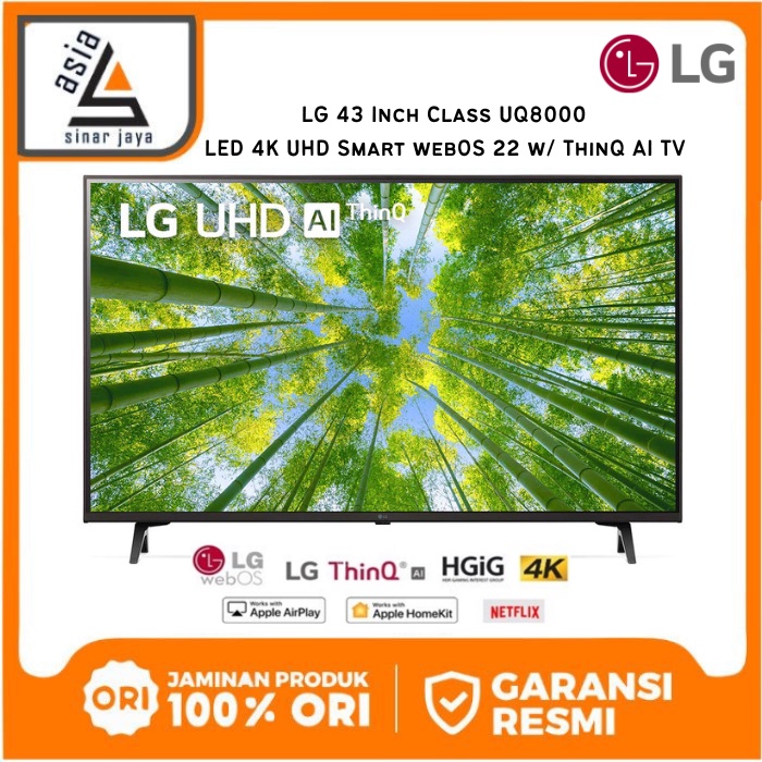 LG 43UQ8000 4K Smart UHD AI ThinQ® TV 43 Inch 43UQ8000PSC