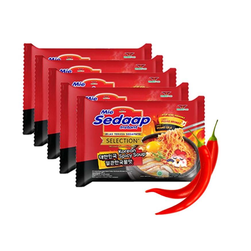

ㅔ Mie Sedaap Korean Spicy Soup 77 gr x 5 オ