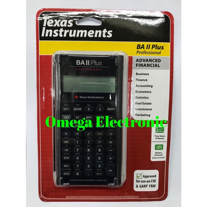 

TEXAS INSTRUMENTS BA II PLUS PROFESSIONAL FINANCIAL CALCULATOR KULIAH #ORIGINAL