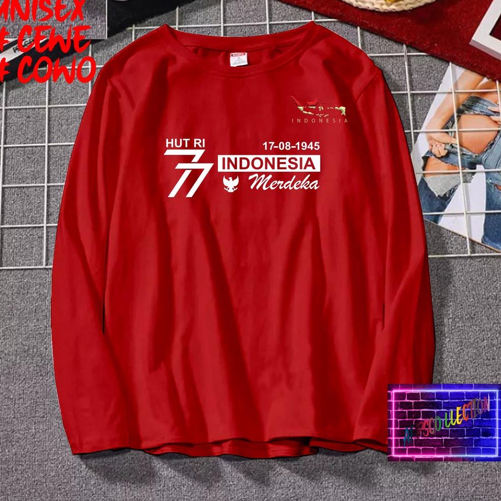 [E-F2F-✔] JUMBO Cod Diskon Promo Murah/Kaos Hut RI pjg 17 agustus 1945 kemerdekaan RI /KAOS HITS/KAO