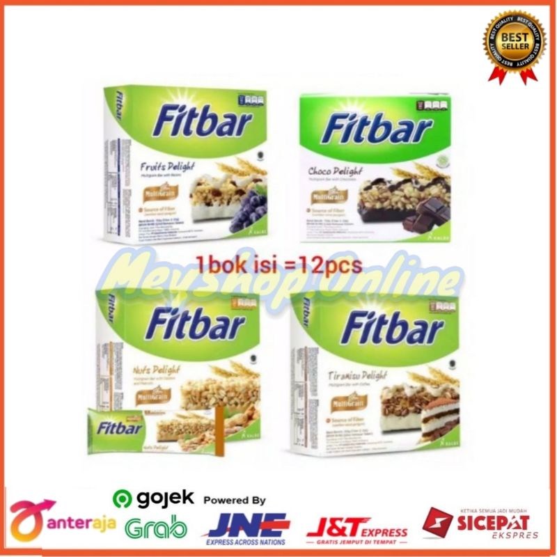 

FITBAR 12x22gr Rasa Coklat,fruits,nuts / FITBAR ISI 12pc