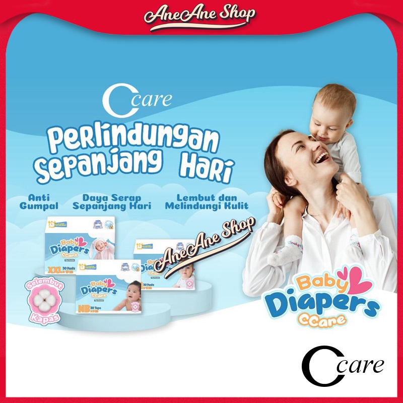 Popok Bayi C Care Air Diapers Pants Dan Tape Anti Gumpal Celana dan Perekat