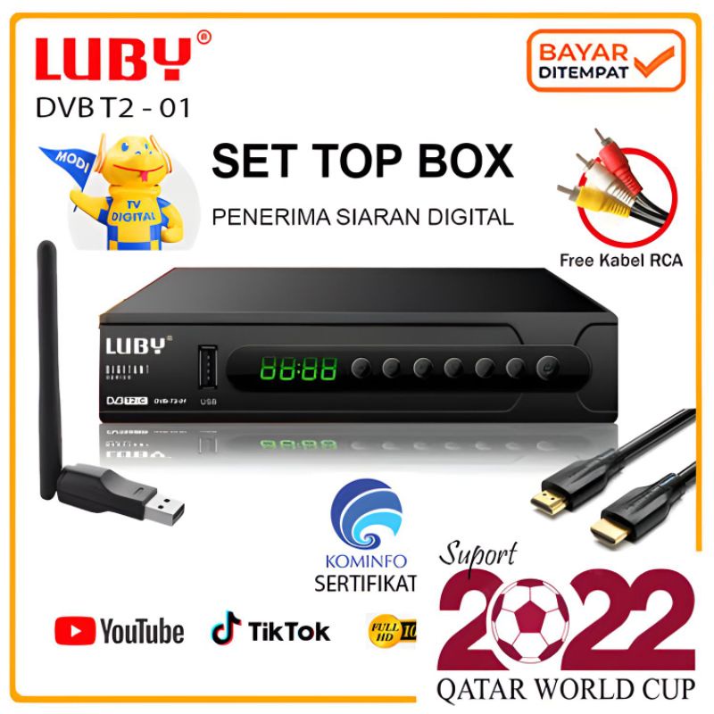 STB LUBY DVB-T2-01 / SET TOP BOX LUBY DVB T2-01