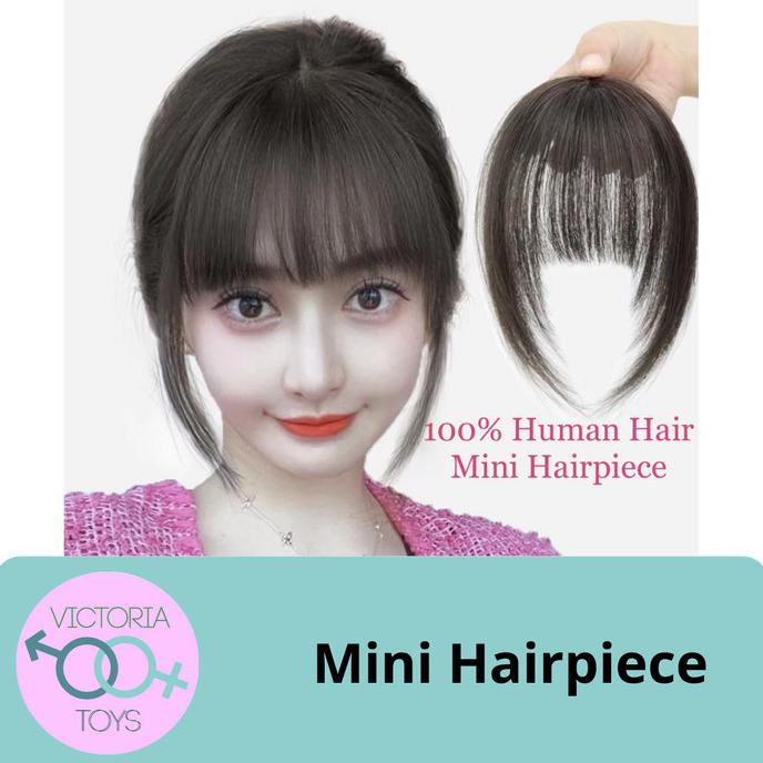 Mini Hairpiece / Real Human Hair / Wig Rambut Palsu Asli Manusia