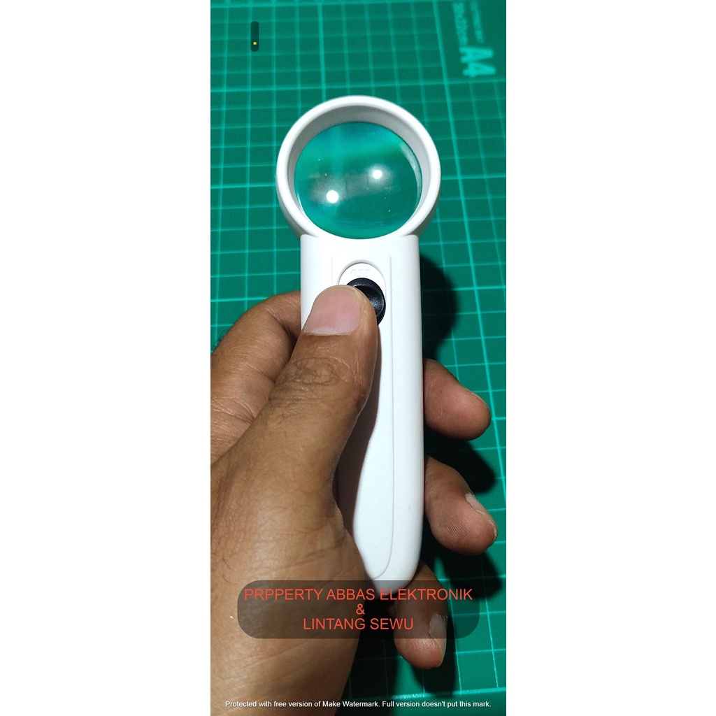 KACA PEMBESAR LOOP SURYAKANTA MAGNIFIER 3,7CM LED