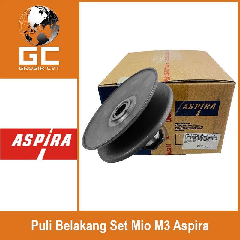 Pully Pulley Puli Belakang Yamaha Mio Fino X Ride Nouvo Soul GT FreeGo M3 S Z Sporty Smile Karburator Injeksi 110 115 125 ASLI ASPIRA OTOPART YH-E76A0-MI3-1100