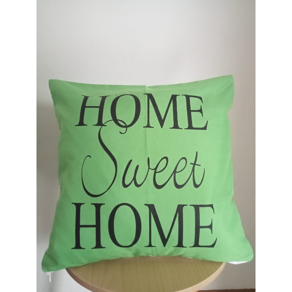 Sarung Bantal Sofa 40x40 Minimalis - Tulisan Home Sweet Home