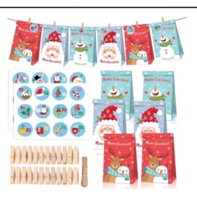 

PAPER BAG NATAL SANTA ISI 24 PCS RTGR66546R