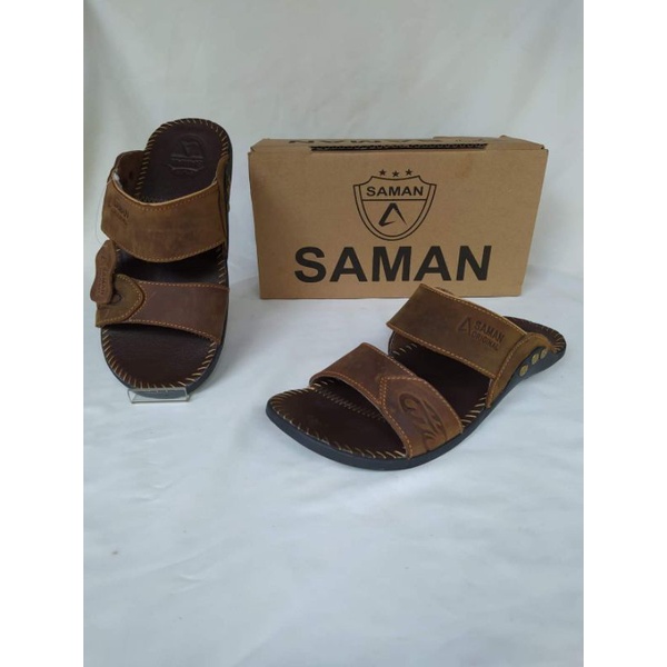 Sandal Kulit Pria Original SAMAN Kode ban 2