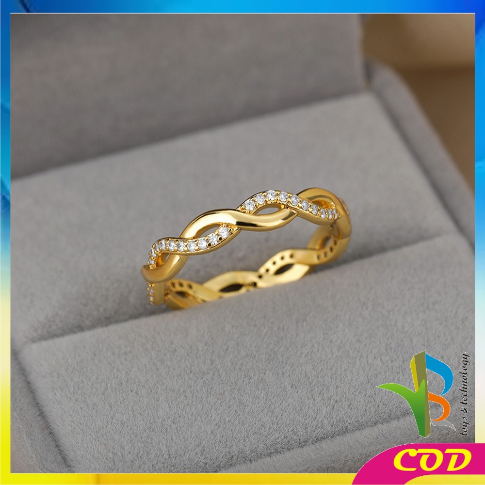 RB-K86 Cincin Wanita Diamond Fashion Korea Cincin Bentuk Hati Simple Ring Aksesoris Perhiasan Wanita