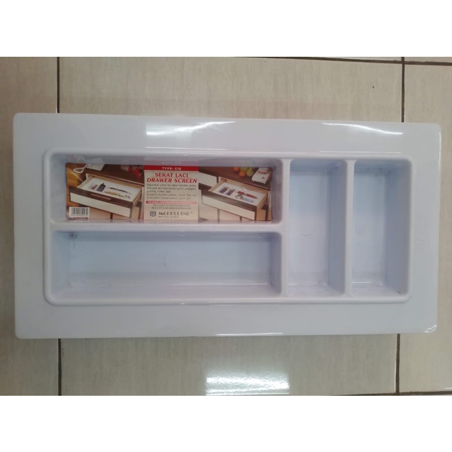 Rak Sendok dan Garpu Plastik Putih Kecil Modelline Alat Tulis Kantor Kitchen Set Interior Termurah