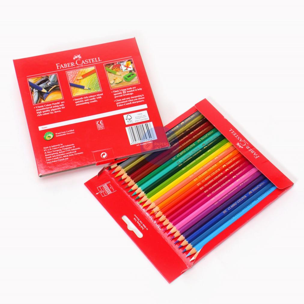 

Berkualitas! Faber Castell - Classic Colour Pencils - Pensil Warna 24 - Set !!