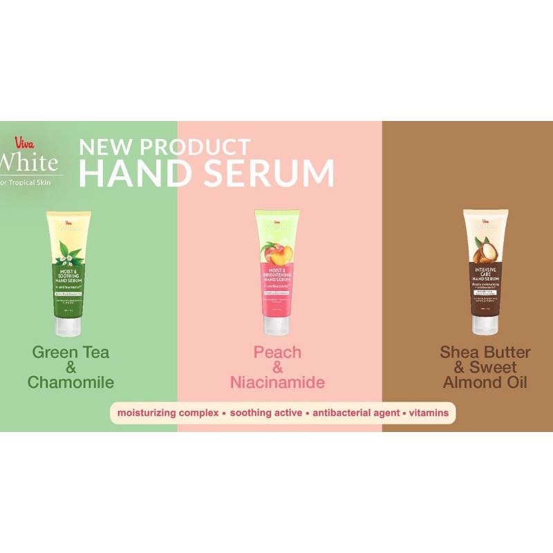 Hand Body Serum Melembabkan Brightening Hydrate for Smooth Dry Cracked Skin Viva White Cosmetics 40 gram