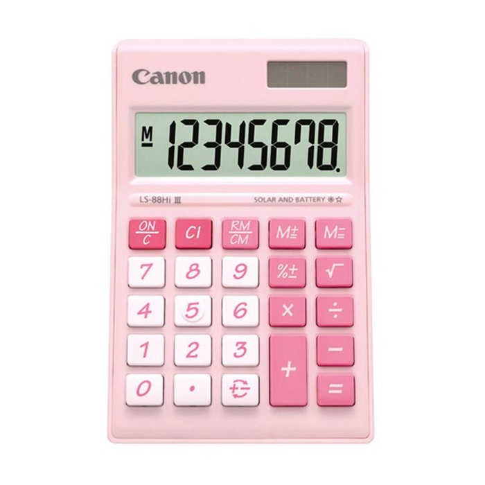 

CANON CALCULATOR LS-88HI III-PPK (PINK) 8 DIGITS #ORIGINAL