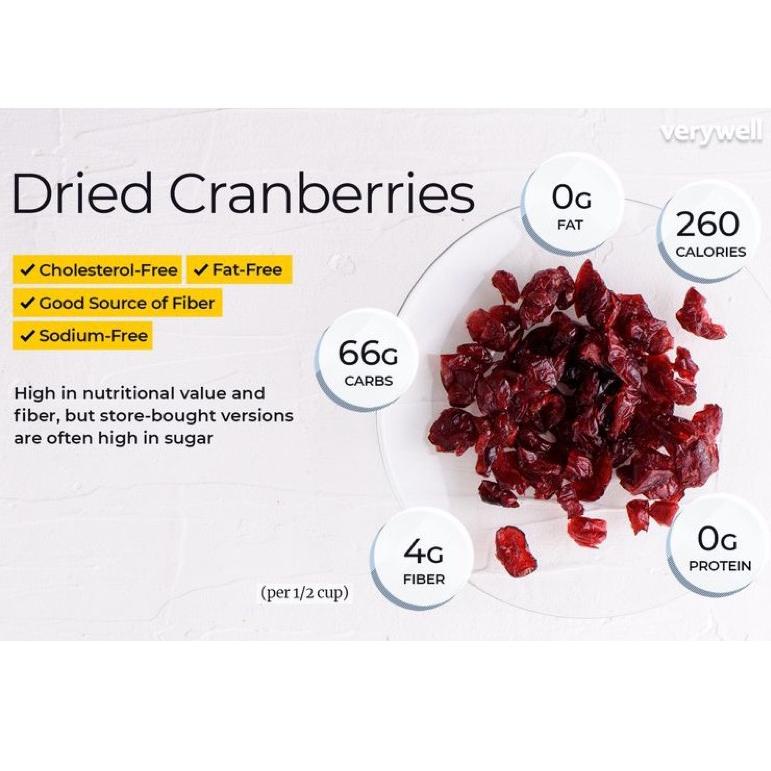 

ㅴ Pure Dried Cranberries/ cranberry kering (tanpa pemanis/unsweetened, buah alami,antioxidant,fruit tea, snack sehat,granola,muesli) ナ