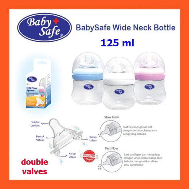 BABY SAFE BOTOL SUSU BAYI MURAH WIDE NECK DAN SLIM NECK BPA FREE / DOT BAYI /BOTOL BAYI BABY SAFE /BOTOL SUSU BAYI BPA FREE