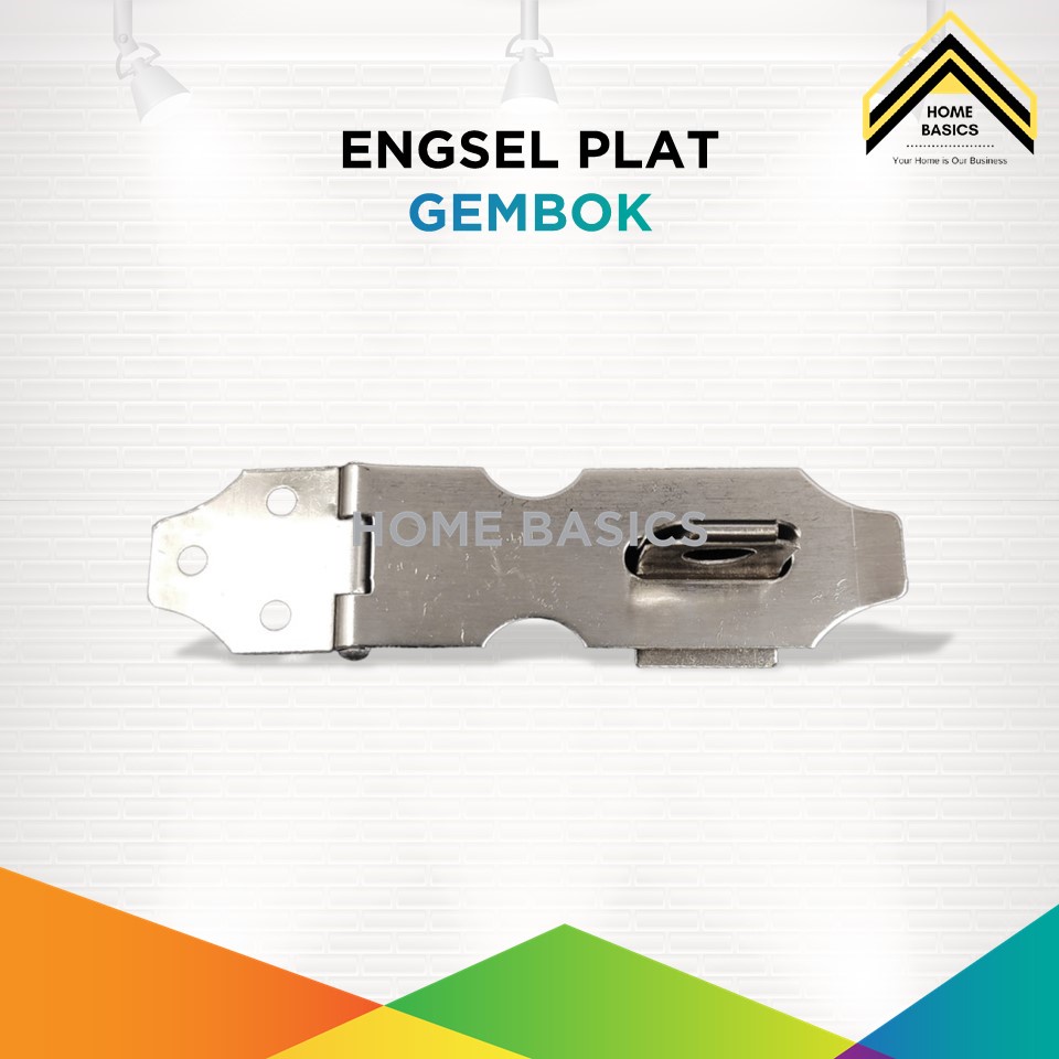 Engsel Plat Gembok / Cantolan Gembok / Grendel Overpal / Slot Pintu