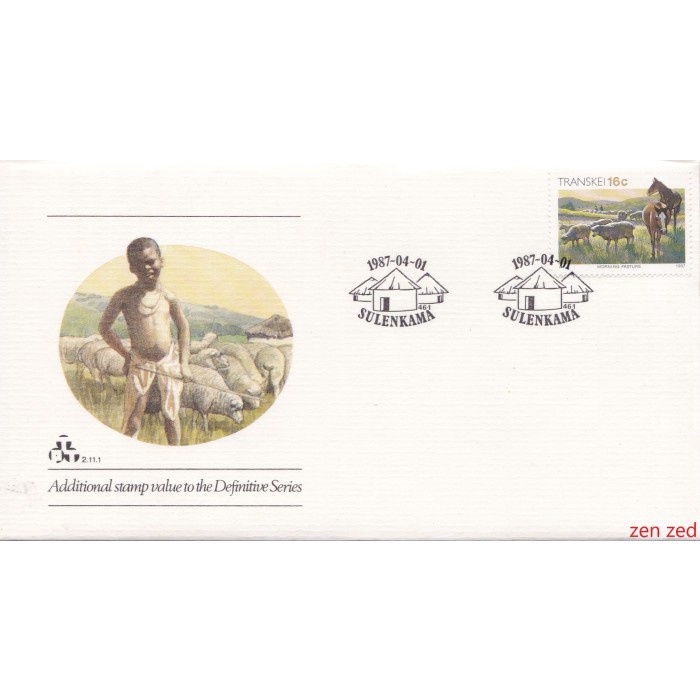 

A713 Prangko Transkei FDC 1987 Xhosa Culture 1 Pcs