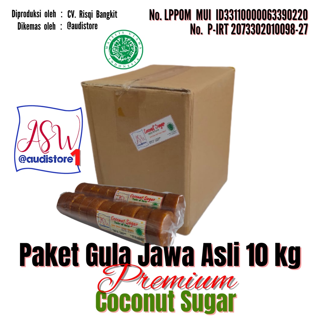 

PAKET GULA JAWA PREMIUM Coconut Sugar 10 kg