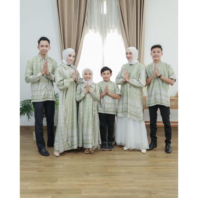 SARIMBIT COUPLE SENIA MAXI MOTIF / BAJU COUPLE KELUARGA / FASHION MUSLIM