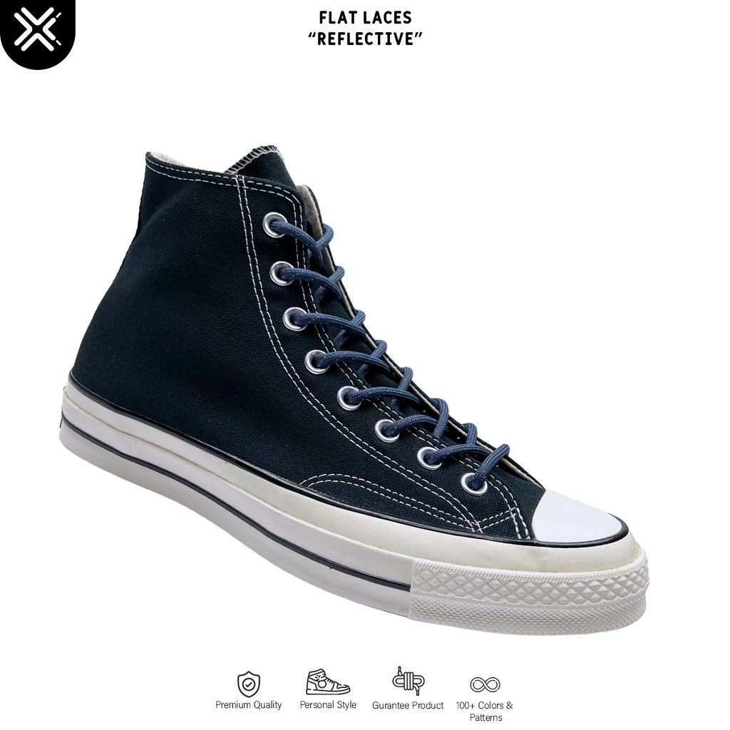 TALI SEPATU OUTDOOR POLYESTER / TALI SEPATU REFLECTIVE NAVY | PREMIUM SHOELACES