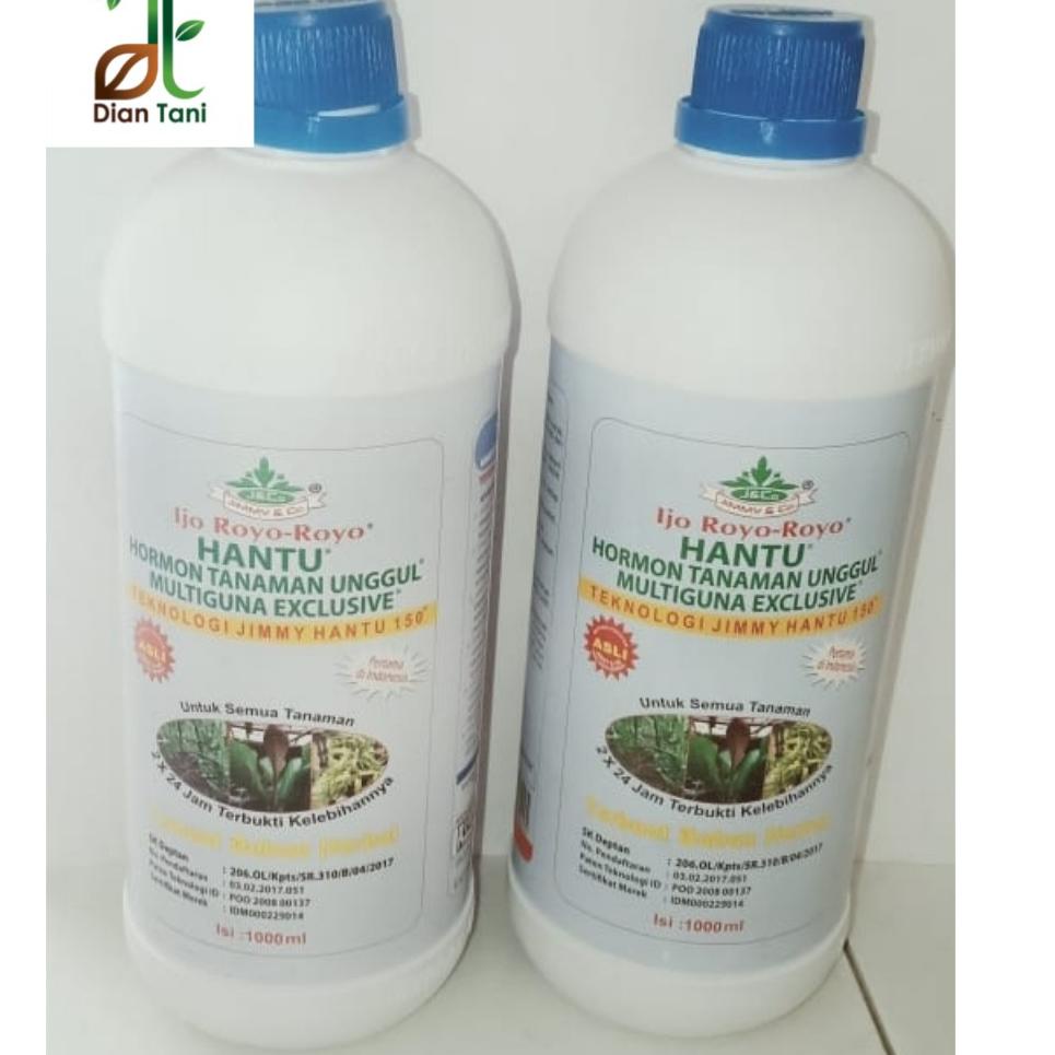 Harga Spesial Pupuk hantu  multiguna Pupuk  1 liter Jimmy zpt  hantu tutup biru ijo royo-royo hormon