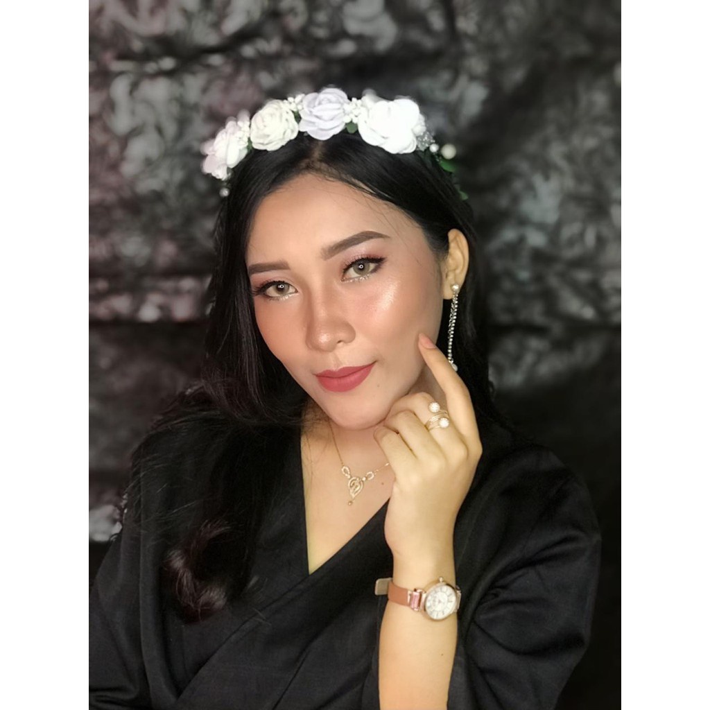 bando bunga bridesmaid bando bunga spon aksesoris eve mawar bema