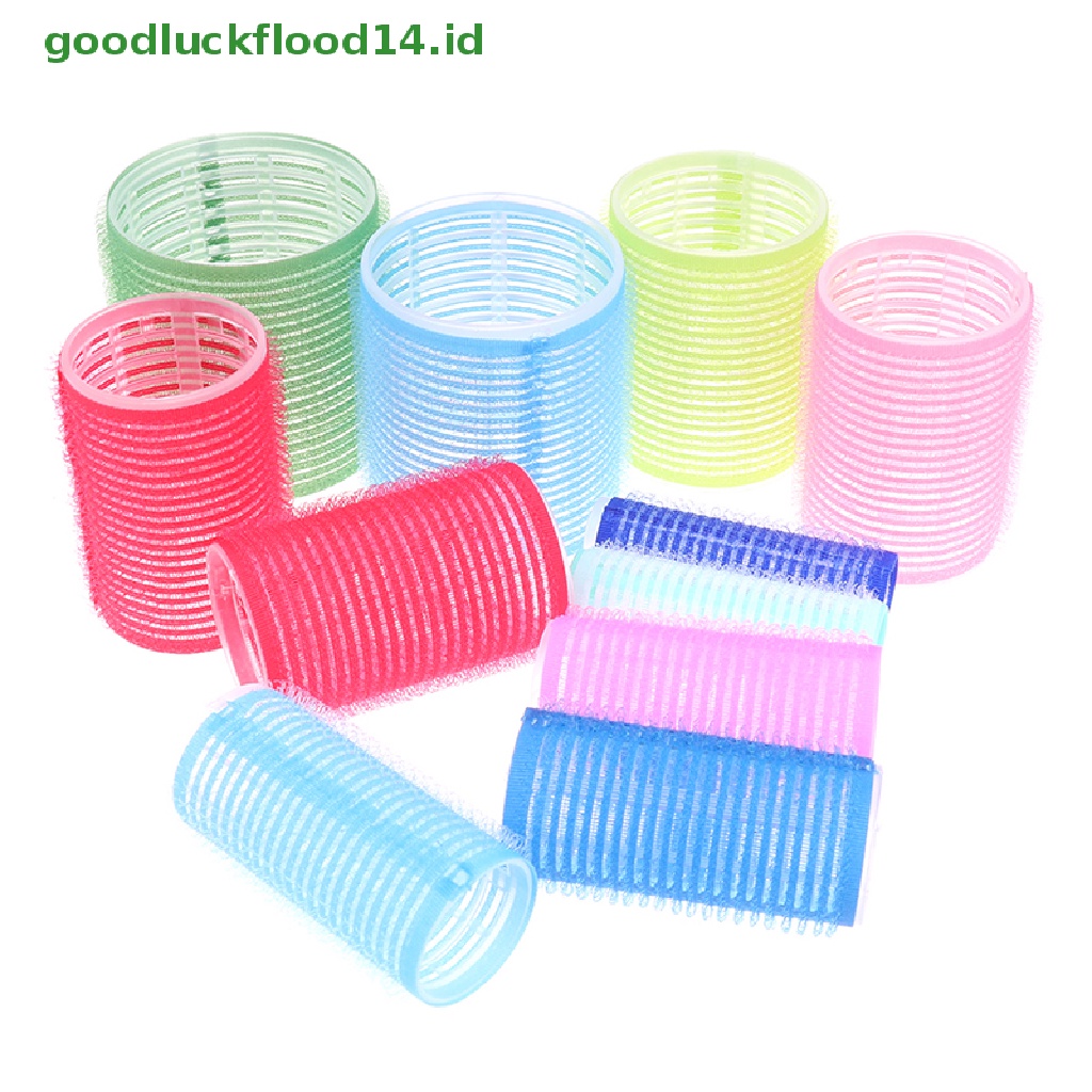 [GOOGFOUR] Rol Rambut 6Pcs Curlers Self Grip Holding Rollers Hairdressing Curlers Style [TOP]