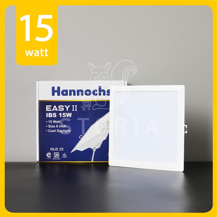 %$%$%$%$] Panel Led Downlight Led Kotak Easy Hannochs 15 watt 15W