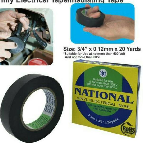 

⇢ Isolasi Selotip Listrik NATIONAL Besar Jumbo Multifungsi Nachi Tape っ