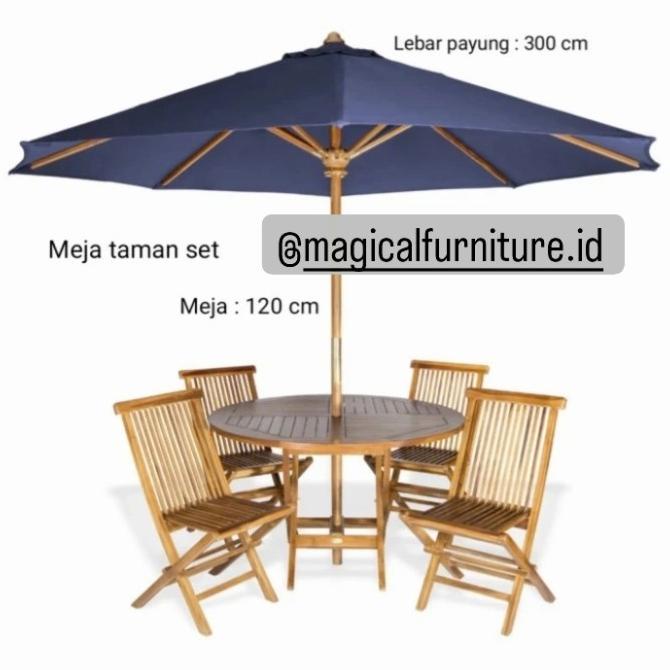 Meja Payung Taman Kain Kantata - Mentahan