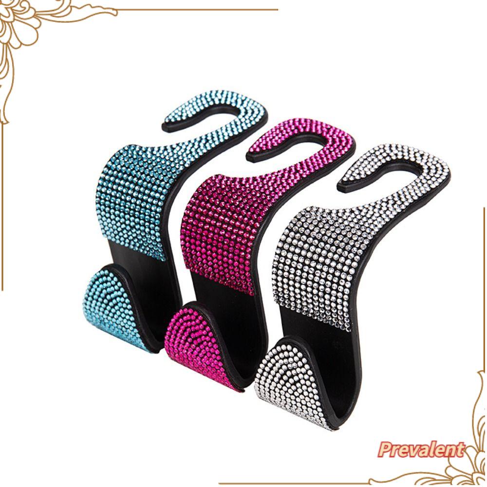 Preva 2PCS Kait Belakang Kursi Mobil Wanita Universal Auto Interior Headrest Tempat Penyimpanan