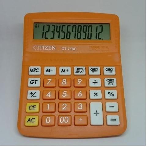 

✒✒ Kalkulator Citizen CT-718C Kalkulator CT 718 C Electronic Calculator 12 Digits