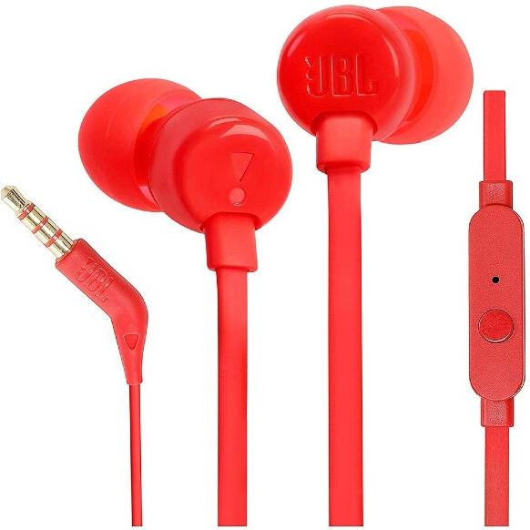 Jbl T110 Headset - Red #Original