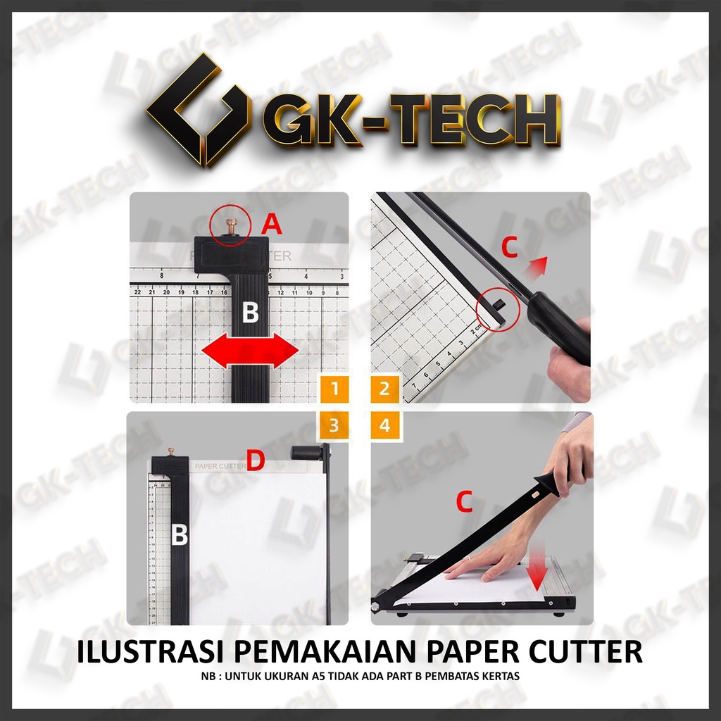 Paper Cutter A5 ( Alat Potong Kertas ) Pemotong Kertas GRAKITEC Tersedia Di Pulau JAWA &amp; SUMATERA