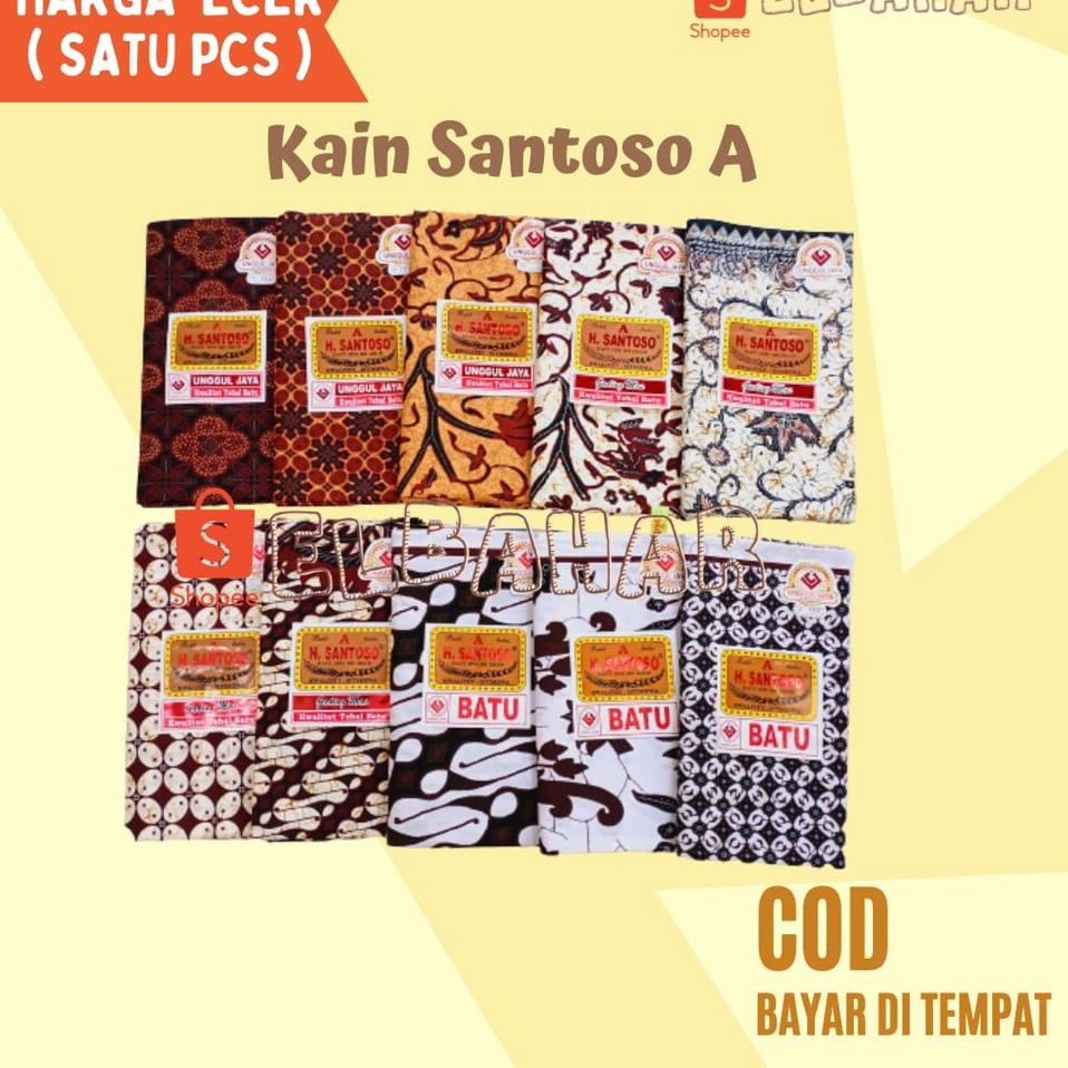 Tren Terbaru Kain Batik H SANTOSO A Sogan Samping Kain Panjang Kebat Tapih Gendongan