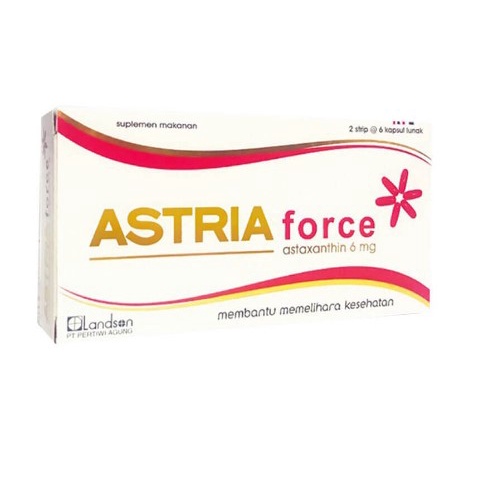 Astria astaxanthin 4mg / Astria force astaxanthin 6mg (1box 2strip @6 soft capsule)