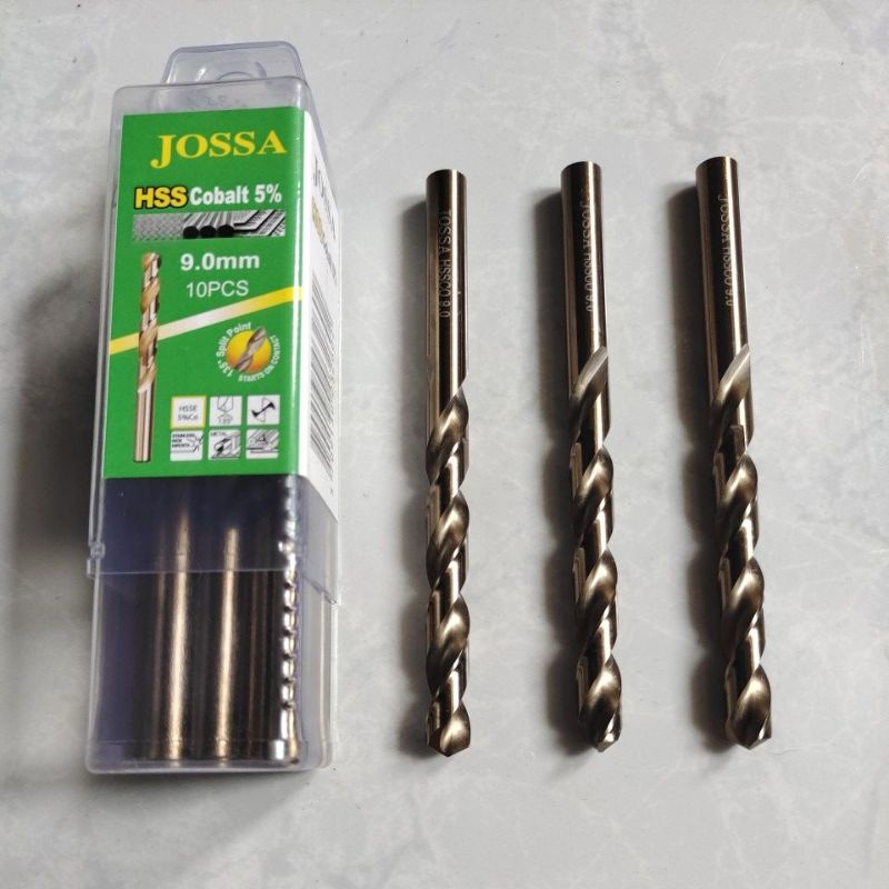 JOSSA Mata bor STENLEES 9mm HEAVY DUTY / JOSSA Mata bor cobalt 9mm HEAVY DUTY / Mata bor besi 9mm HEAVY DUTY