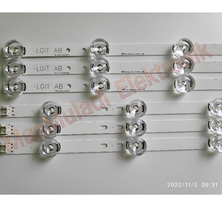 Murah Banget BACKLIGHT TV LED LG 32 Inch 6K 6V LAMPU 6V 6 KANCING LED LG 32LF550 32LB550 32LB550A 32
