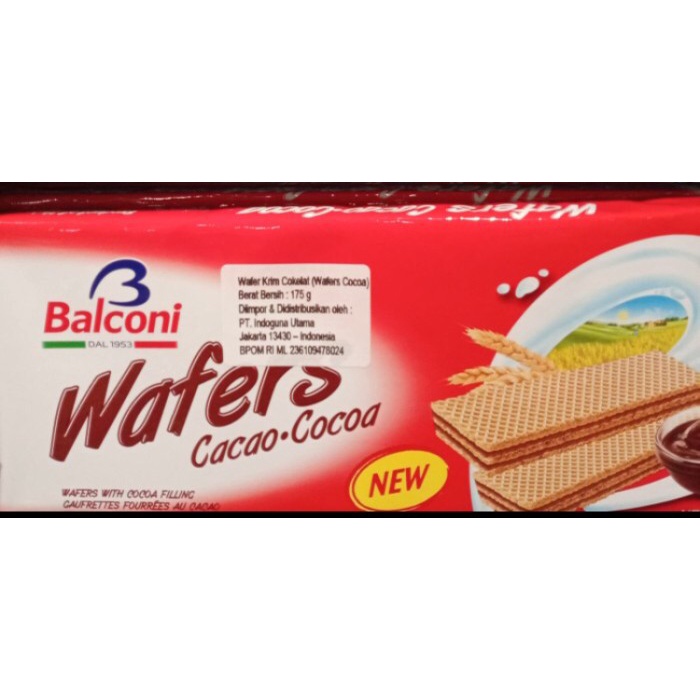 

Balconi wafer cacao 175gr