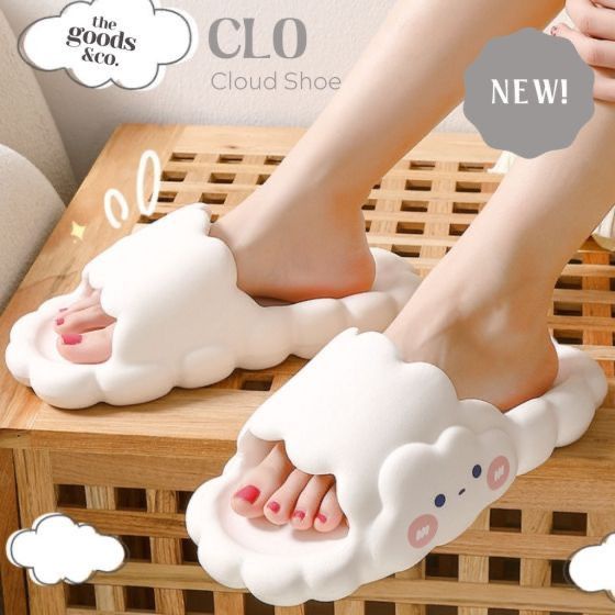 Sandal Wanita Slop Jelly Awan Cloud Sendal Slip On Santai Elastic Empuk Terbaru Anti Slip Elastic Sandal Slop Cewek