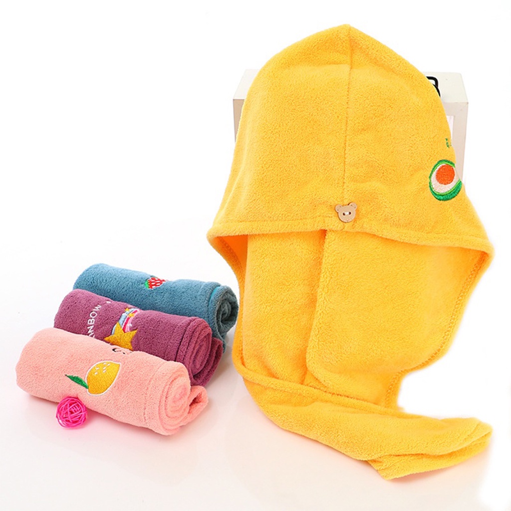 BRGUNIK Handuk Rambut Keramas Karakter Cepat Kering Fashion Wanita Magic Towel R845