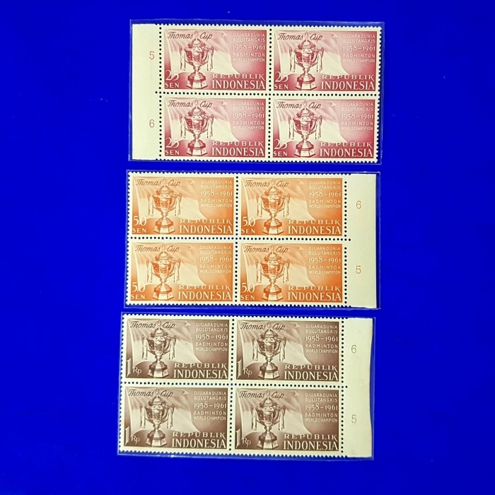 

✨NEW✨ - PERANGKO/PRANGKO INDONESIA 1958 THOMAS CUP "DJUARA DUNIA BULUTANGKIS