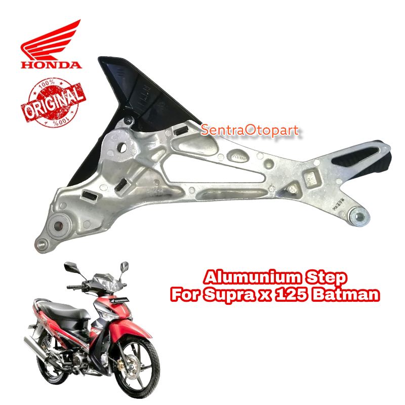 Alumunium almu step futstep footstep belakang kanan supra x 125 batman original lp