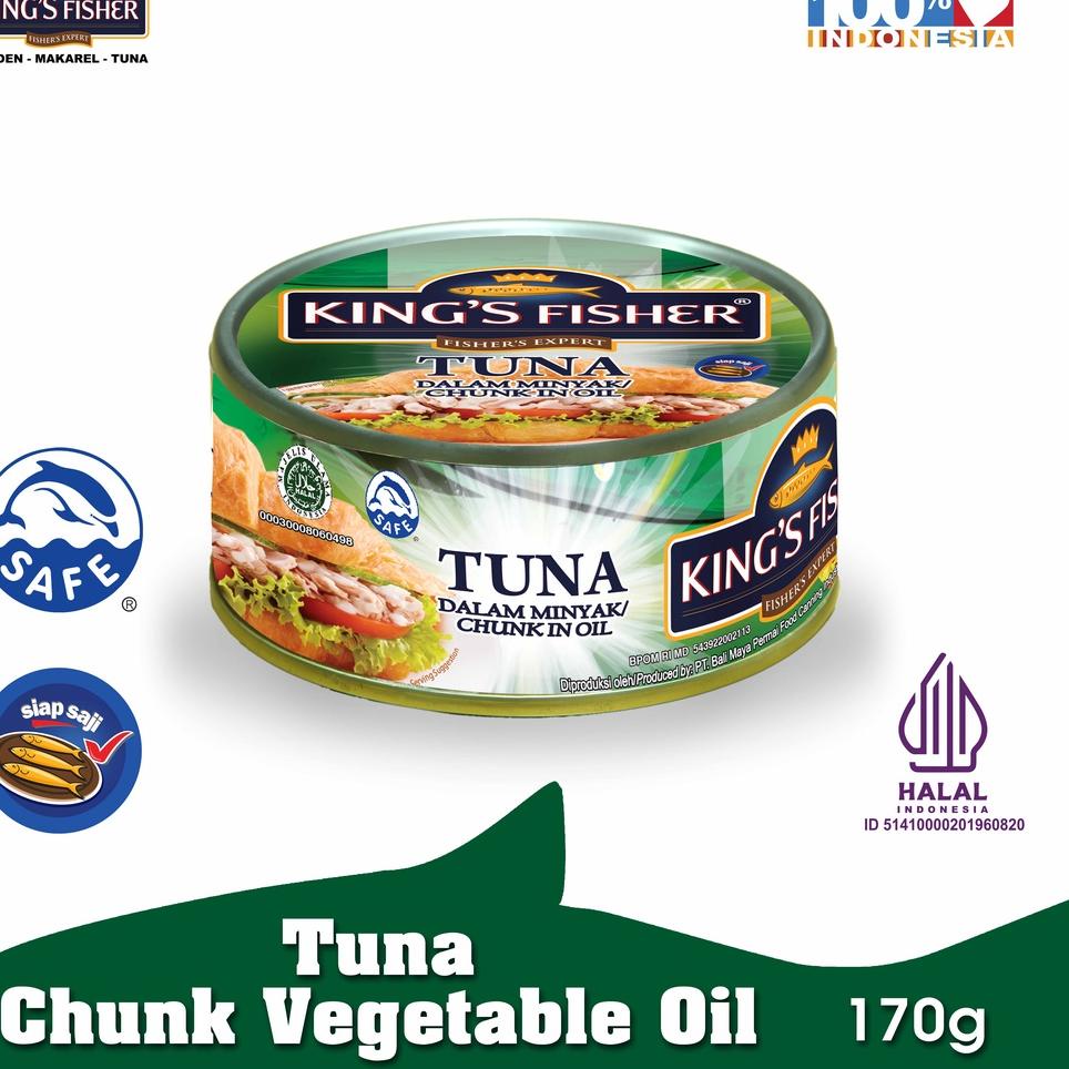 

Terbaru King's Fisher Tuna dalam Minyak Nabati Tuna in Oil Daging Tuna Makanan Kaleng 170 gr