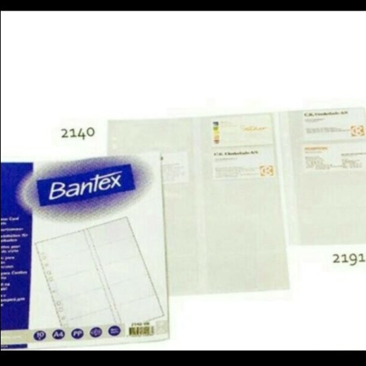 

✨NEW✨ - Pocket Business card A4 untuk refill Album kartu nama Bantex