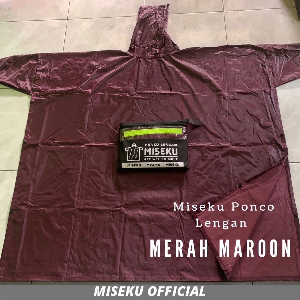 RAINCOAT, JAS HUJAN PONCO LENGAN KELELAWAR DEWASA PRIA WANITA By MISEKU Product Original