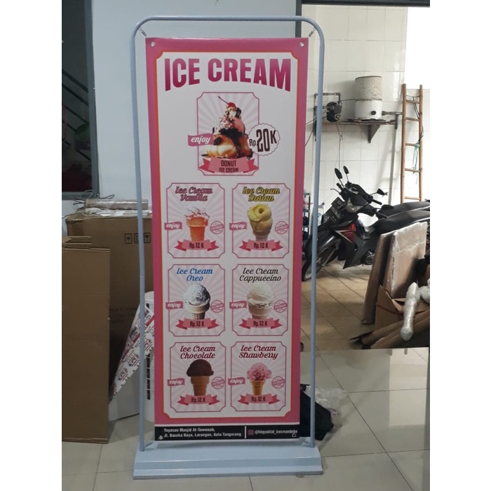 

STANDING DOOR FRAME 60X160 UK 60 X 160 PLUS PRINTING DUA SISI